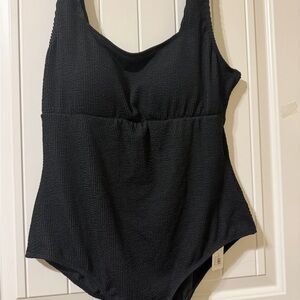 Seraphine Black Textured Bathing suit✨XL✨NWT